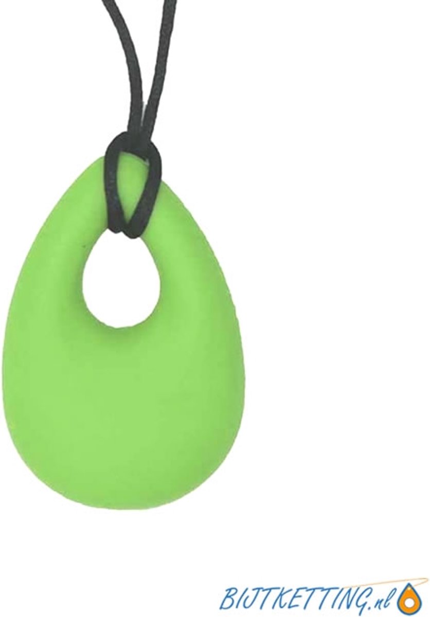 Bijtketting Kauwketting | Druppel | Chewelry | Limegroen